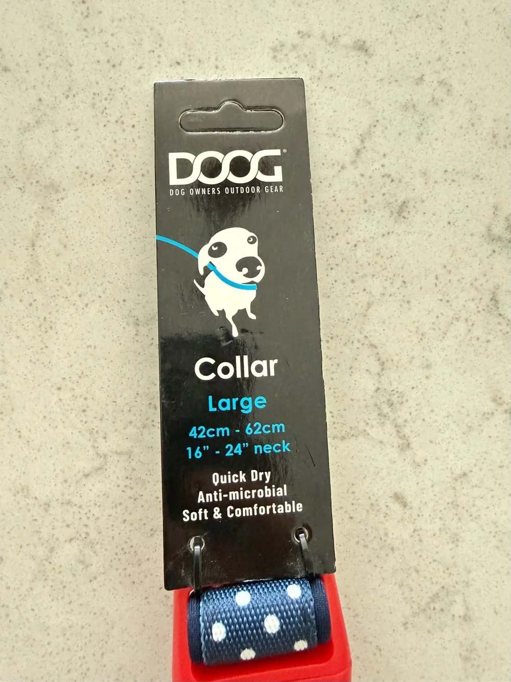 NWT-DOOG Neoprene Polka Dotted Stella Collar - Large 16”-24”